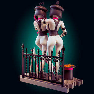 NSFW BonBon and ChuChu Resin Miniature - Ravenous Miniatures