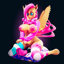 Cargar imagen en el visor de la galería, NSFW Fluttershy Resin Miniature - Ravenous Miniatures
