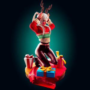 NSFW Holiday Reindeer Girl Resin Miniature - Ravenous Miniatures