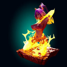 Cargar imagen en el visor de la galería, NSFW Kaelith - The Infernal Flame Spirit | Fantasy Resin Figure - Ravenous Miniatures
