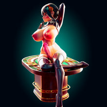 Cargar imagen en el visor de la galería, NSFW Selene - The High Stakes Bunny Dealer | Fantasy Resin Figure - Ravenous Miniatures
