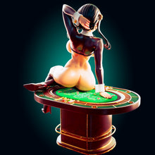 Cargar imagen en el visor de la galería, NSFW Selene - The High Stakes Bunny Dealer | Fantasy Resin Figure - Ravenous Miniatures
