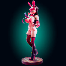 Load image into Gallery viewer, NSFW The Forbidden Bunny Priestess – 3D Resin Collectible Miniature - Ravenous Miniatures
