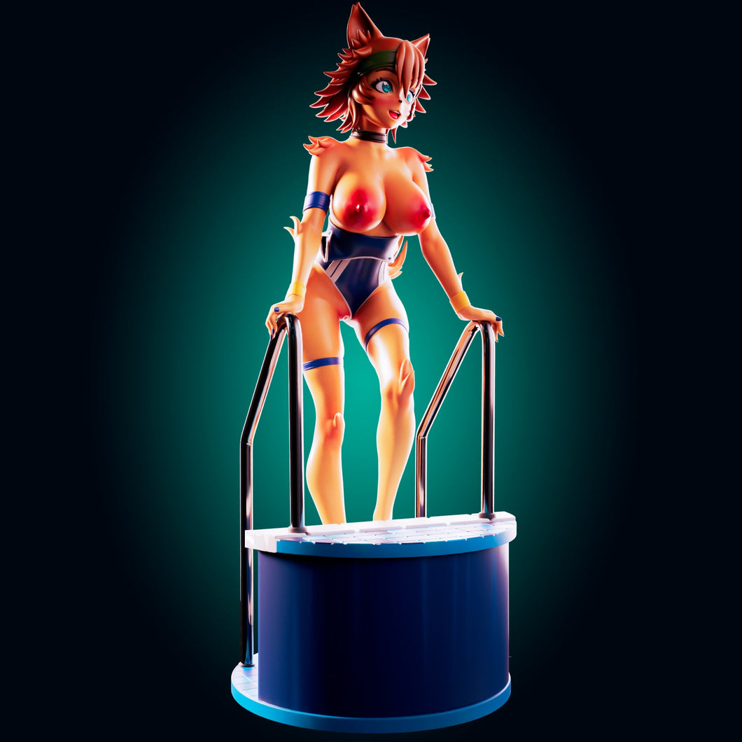 Nsfw The Spirited Canine Athlete – Resin Figure Miniature - Ravenous Miniatures