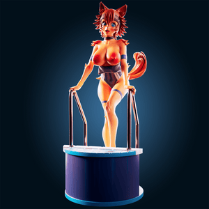 Nsfw The Spirited Canine Athlete – Resin Figure Miniature - Ravenous Miniatures