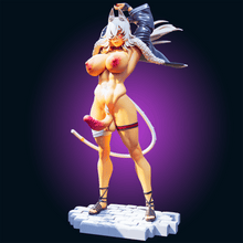 Charger l&#39;image dans la galerie, NSFW Warrior Catgirl Resin Miniature - Ravenous Miniatures
