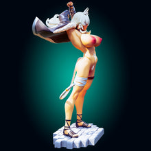 Load image into Gallery viewer, NSFW Warrior Catgirl Resin Miniature - Ravenous Miniatures
