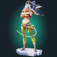 Load and play video in Gallery viewer, NSFW Warrior Catgirl Resin Miniature
