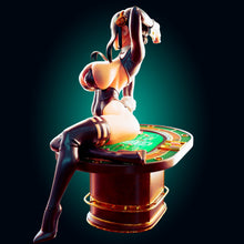 Load image into Gallery viewer, Selene - The High Stakes Bunny Dealer | Fantasy Resin Figure - Ravenous Miniatures
