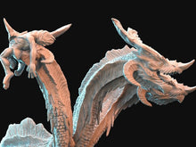 Load image into Gallery viewer, 3 Headed Hydra, Resin miniatures - Ravenous Miniatures
