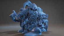 Load and play video in Gallery viewer, Skeleton Dwarf, Resin miniatures 11:56 (28mm / 34mm) scale
