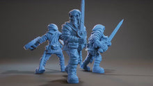 Cargar y reproducir el video en el visor de la galería, Medium armored Skeletons X3 , Resin Miniature by Brayan Naffarate
