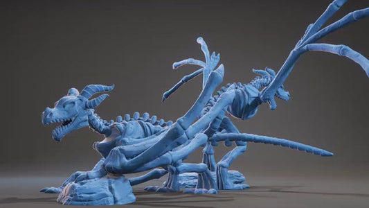 Skeletal Wyvern, Resin miniatures 11:56 (28mm / 32mm) scale