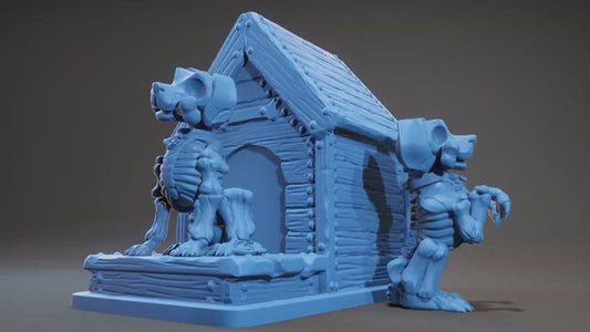 Skeleton Dog, Resin miniatures 11:56 (28mm / 34mm) scale