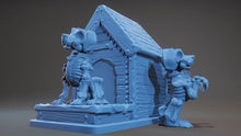 Load and play video in Gallery viewer, Skeleton Dog, Resin miniatures 11:56 (28mm / 34mm) scale
