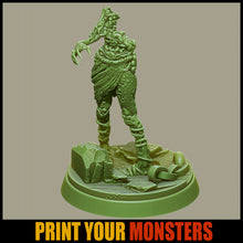 Cargar imagen en el visor de la galería, Dark Olive Green Collectible model half-zombie
