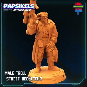 Troll Street Raiders, 3d Printed Resin Miniatures