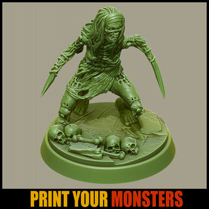 Olive Drab Miniature zombie-blade-arms