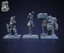 Load image into Gallery viewer, Adventure group Cleric,Monk,Arcane, Resin miniatures - Ravenous Miniatures
