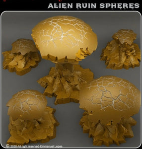 Alien ruin spheres, Resin miniatures - Ravenous Miniatures