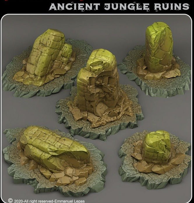 Ancient Jungle ruins, Resin miniatures - Ravenous Miniatures