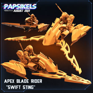 Apex Blade rider "swift sting", Resin miniatures, unpainted and unassembled - Ravenous Miniatures