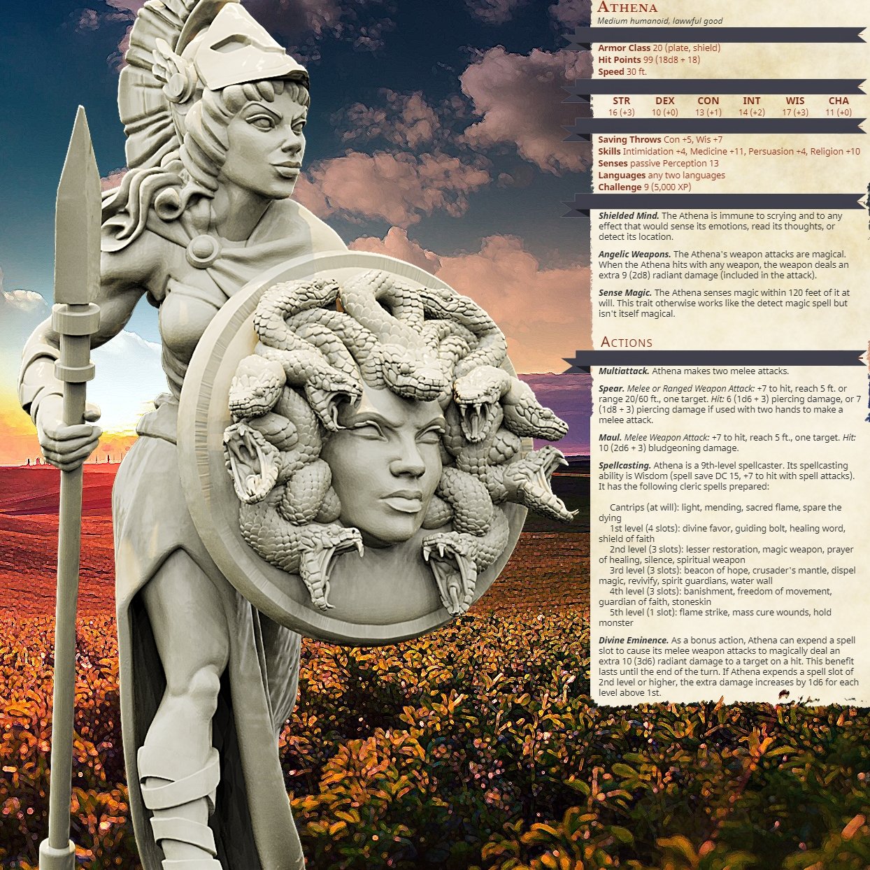 Athena, Resin miniatures - Ravenous Miniatures