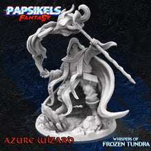 Load image into Gallery viewer, azure-wizard, Resin miniatures 11:56 (28mm / 32mm) scale - Ravenous Miniatures
