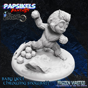 baby-yeti, Resin miniatures 11:56 (28mm / 32mm) scale - Ravenous Miniatures