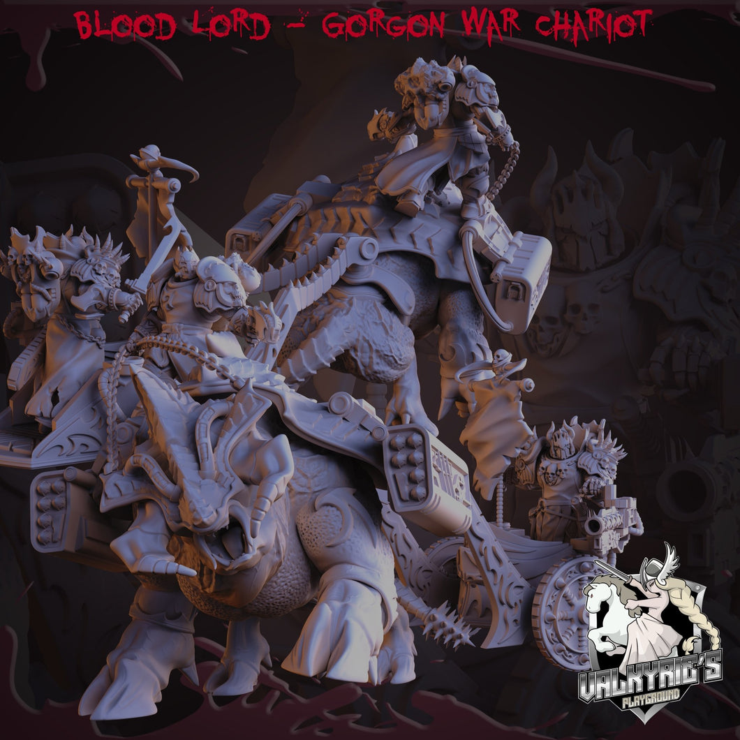 Blood lords Chariot, Unpainted Resin Miniature Models. - Ravenous Miniatures