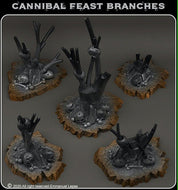 Cannibal feast Branches, Resin miniatures 11:56 (28mm / 32mm) scale - Ravenous Miniatures
