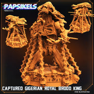 Captured Gigerian Royal Brood King, Resin miniatures, unpainted and unassembled - Ravenous Miniatures