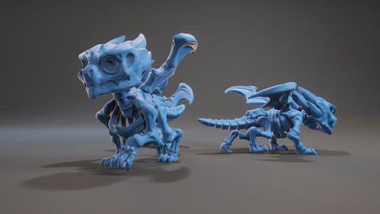 Skeleton Wyrmling, Resin miniatures 11:56 (28mm / 34mm) scale