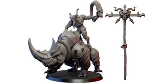 Chaos Hell rhino riders, Resin miniatures 11:56 (28mm / 32mm) scale - Ravenous Miniatures