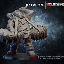 Load image into Gallery viewer, Chaos Pestilence Drummer &amp; Standard Bearer, Resin miniatures 11:56 (28mm / 32mm) scale - Ravenous Miniatures
