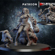 Chaos Pestilence Pin-up, Resin miniatures 11:56 (28mm / 32mm) scale - Ravenous Miniatures