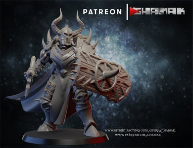 Chaos Warriors, Resin miniatures 11:56 (28mm / 32mm) scale - Ravenous Miniatures