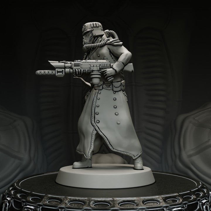 Conscript corrupted, Resin miniatures 11:56 (28mm / 32mm) scale - Ravenous Miniatures