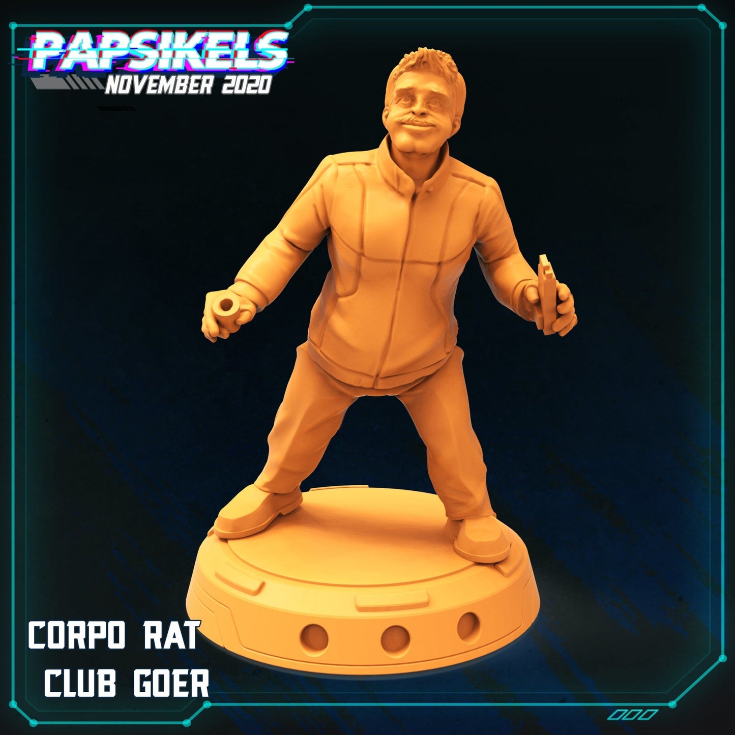 Corpo Rat, 32mm Scale 3d Printed Resin Miniatures - Ravenous Miniatures