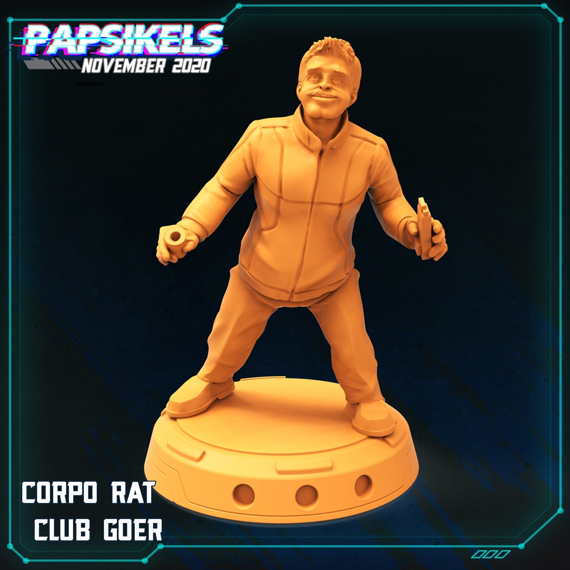 Corpo Rat, 32mm Scale 3d Printed Resin Miniatures - Ravenous Miniatures