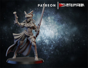 Countess of the Blood Seas , Resin miniatures 11:56 (28mm / 32mm) scale - Ravenous Miniatures