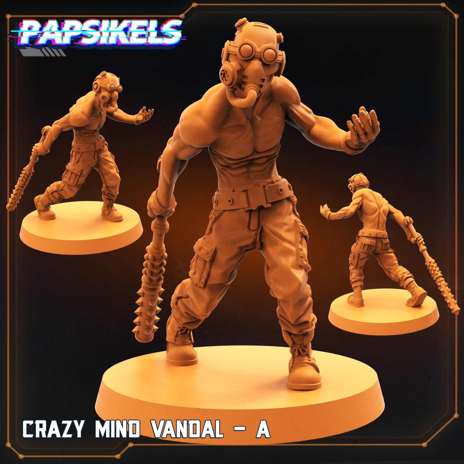 Crazy Mind Vandals, Resin miniatures 11:56 (28mm / 32mm) scale - Ravenous Miniatures