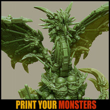 Charger l&#39;image dans la galerie, Cyber Dragon (60mm), (28/32mm) resin miniatures for TTRPG and wargames - Ravenous Miniatures
