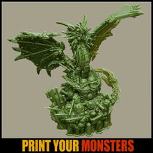 Load image into Gallery viewer, Cyber Dragon (60mm), (28/32mm) resin miniatures for TTRPG and wargames - Ravenous Miniatures
