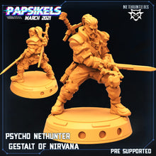 Cargar imagen en el visor de la galería, Cyberpunk Geralt, 32mm Scale 3d Printed Resin Miniatures - Ravenous Miniatures
