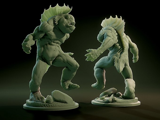 Dagon, Resin miniatures 11:56 (28mm / 34mm) scale - Ravenous Miniatures