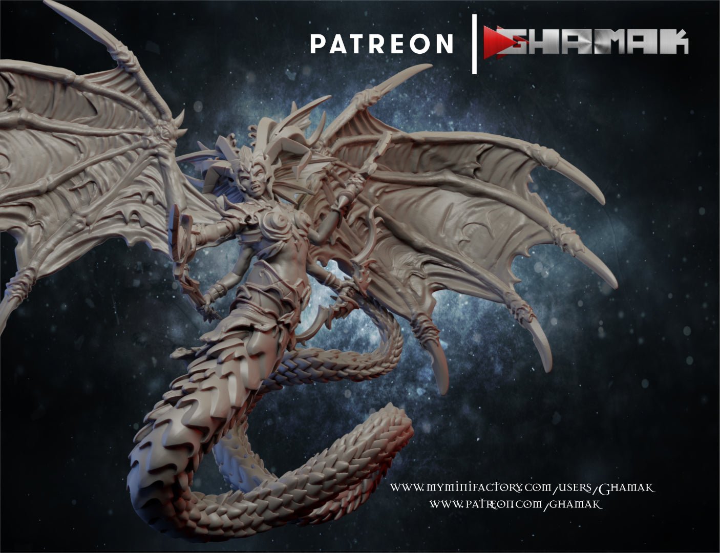 Dark elf Morate, Resin miniatures 11:56 (28mm / 32mm) scale - Ravenous Miniatures