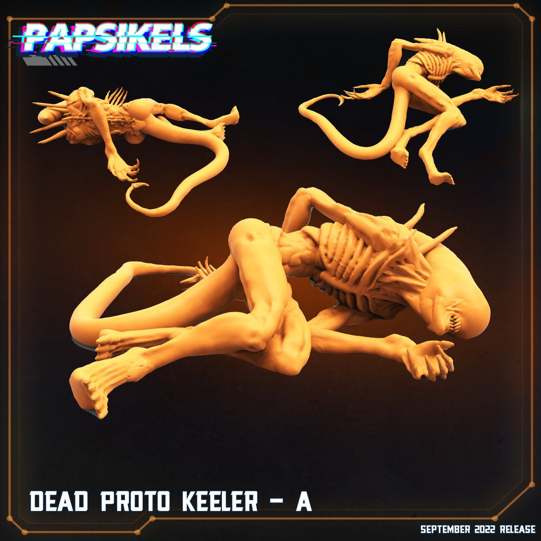 Dead proto Keeler, Resin miniatures, unpainted and unassembled - Ravenous Miniatures