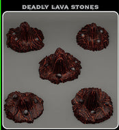 Deadly Lave Stones, (28/32mm) resin miniatures for TTRPG and wargames - Ravenous Miniatures