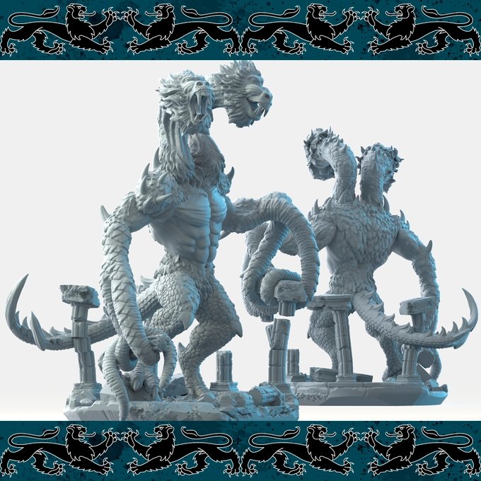 Demogorgon, Resin miniatures 11:56 (28mm / 34mm) scale - Ravenous Miniatures